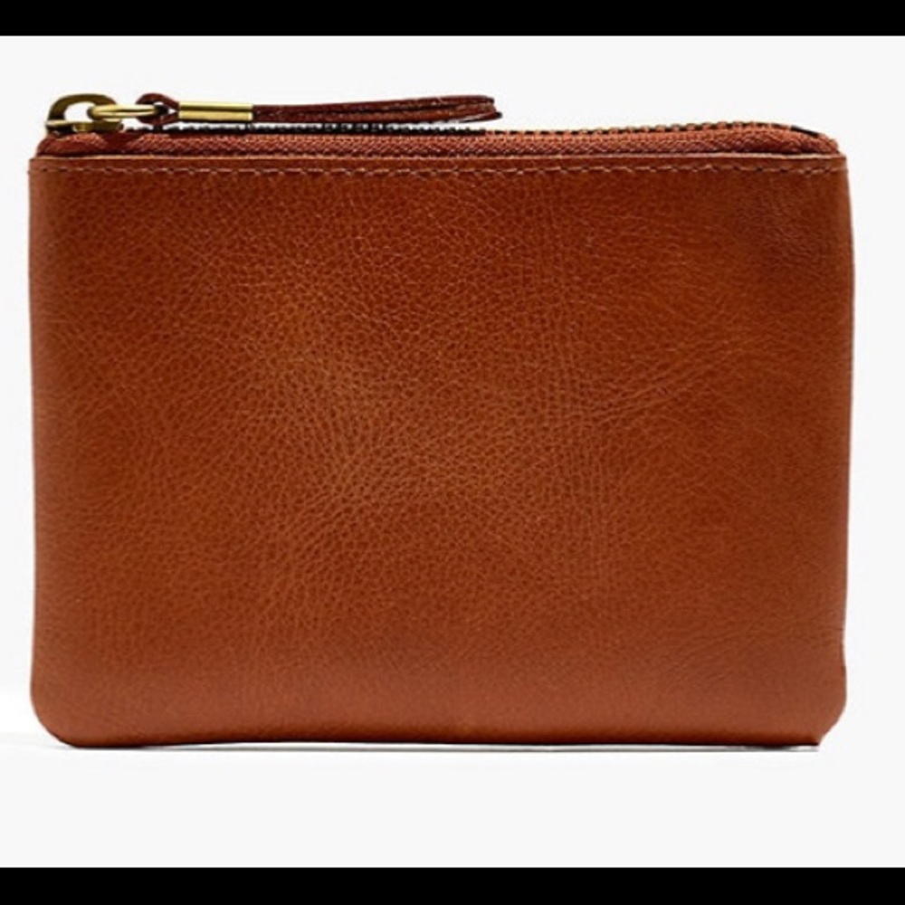 Madewell Leather Pouch Wallet (English Saddle)
